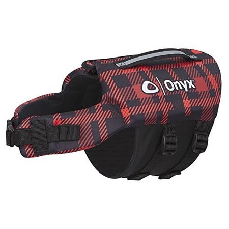 Onyx Neoprene Pet Vest Red Plaid Large 157200-100-040-19